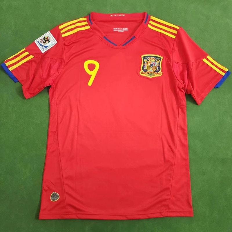 0501 Adidas Vintage Spain National Soccer Team Jersey 1998 Home