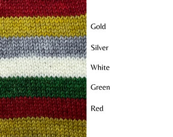 Dyed To Order: Mini, Half, or Full Skein | Yuletide | Solid Color Sock Yarn | Contrast Yarn for Heels, Toes, and Cuffs