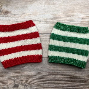 Dyed To Order: Red Candy Cane + Green Candy Cane Combination Set | Self-striping Sock Yarn | Red, White, Green | Christmas | Holiday