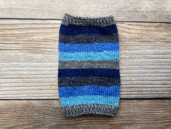 Dyed To Order: Seattle Skies | Self-Striping Sock Yarn | Light Gray, Navy, Dark Gray, Blue, Light Blue | Spring