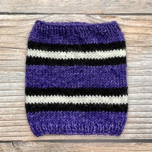 Dyed To Order: Welcome Foolish Mortals | Self-striping Sock Yarn | Purple, Black, White, Purple | Halloween | Haunted Mansion | Fall