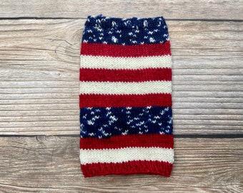 Dyed To Order: Stars & Stripes Forever | Self-Striping Sock Yarn | Speckled Blue, Red, White | American Flag | Patriotic | Fourth of July