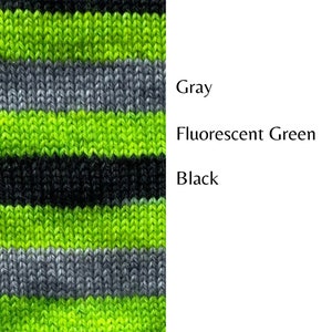 Dyed To Order: Mini, Half, or Full Skein | Frankenstein | Solid Color Sock Yarn | Contrast Yarn for Heels, Toes, and Cuffs