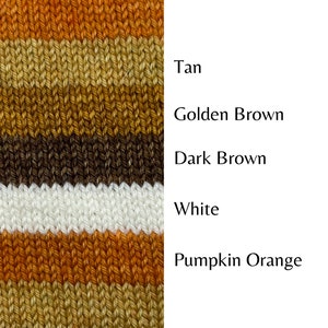 Dyed To Order: Mini, Half, or Full Skein | Pumpkin Pie | Solid Color Sock Yarn | Contrast Yarn for Heels, Toes, and Cuffs