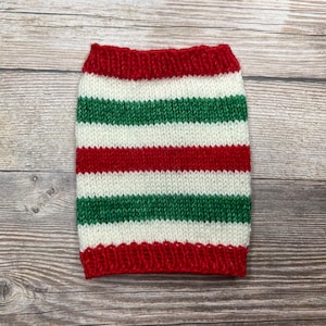 Dyed To Order: Red & Green Candy Cane | Self-striping Sock Yarn | Red, White, Green | Christmas | Holiday