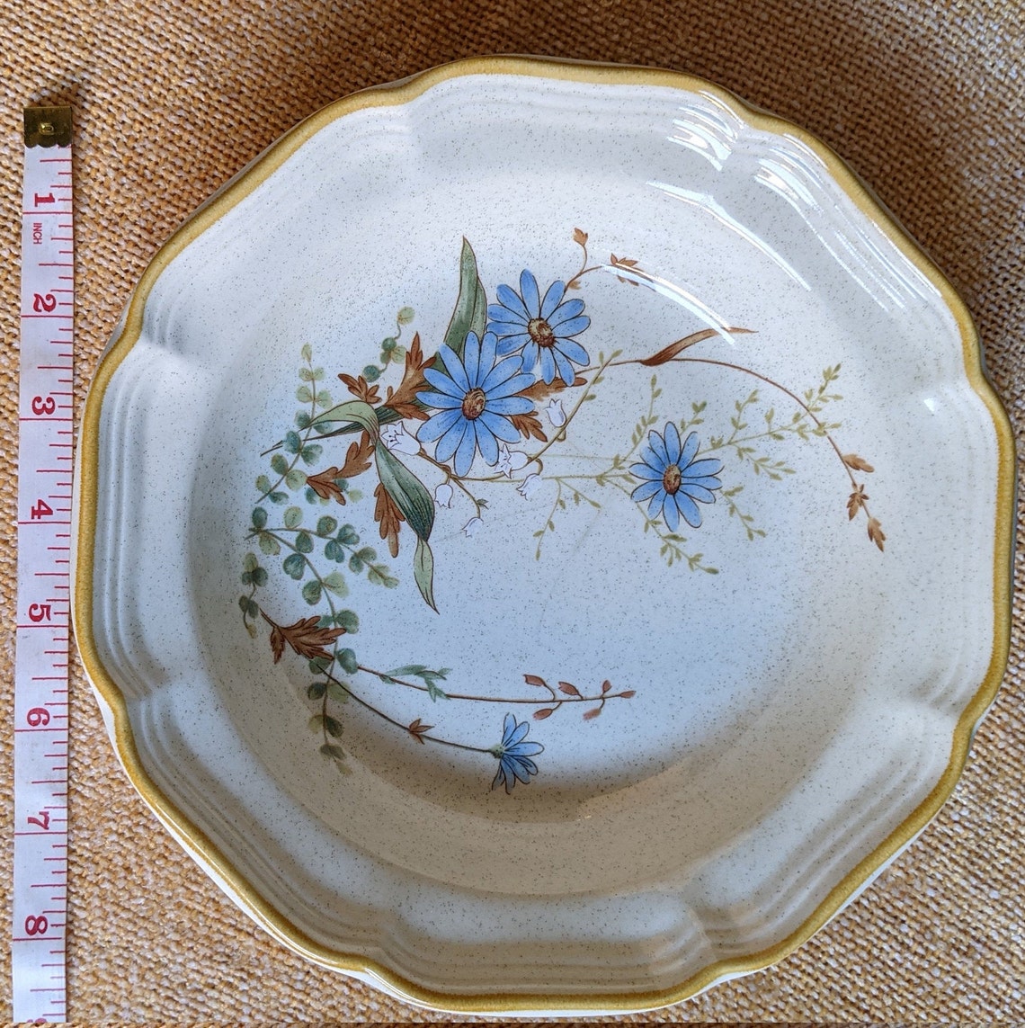 Cottagecore Dinnerware Vintage Mikasa 'blue Daisy' 8 Bowl Etsy