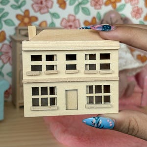 Miniature Little Wood Dollhouse for dollhouse, dollhouse miniature, dollhouse accessories and dollhouse decorations
