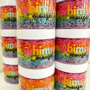 Sensory Bin Filler 5 oz Pastel Rainbow Rice Jar, Colored Rice, Sensory Filler, Montessori, Rice Play, Kids Activity, Birthday Favors