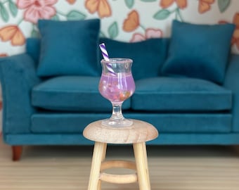 Poppenhuisdrankje met rietje: kies je kleur