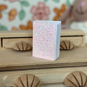 Miniature Notebook, dollhouse miniature, dollhouse accessories and dollhouse decorations