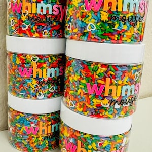 Sensory Bin Filler 5 oz Bright Rainbow Rice Jar, Colored Rice, Sensory Filler, Montessori, Rice Play, Kids Activity, Birthday Favors