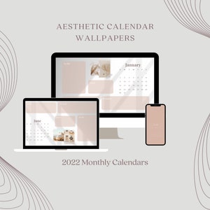 2022 Calendar Wallpapers | Digital Calendar | Desktop | Laptop | Mobile Phone