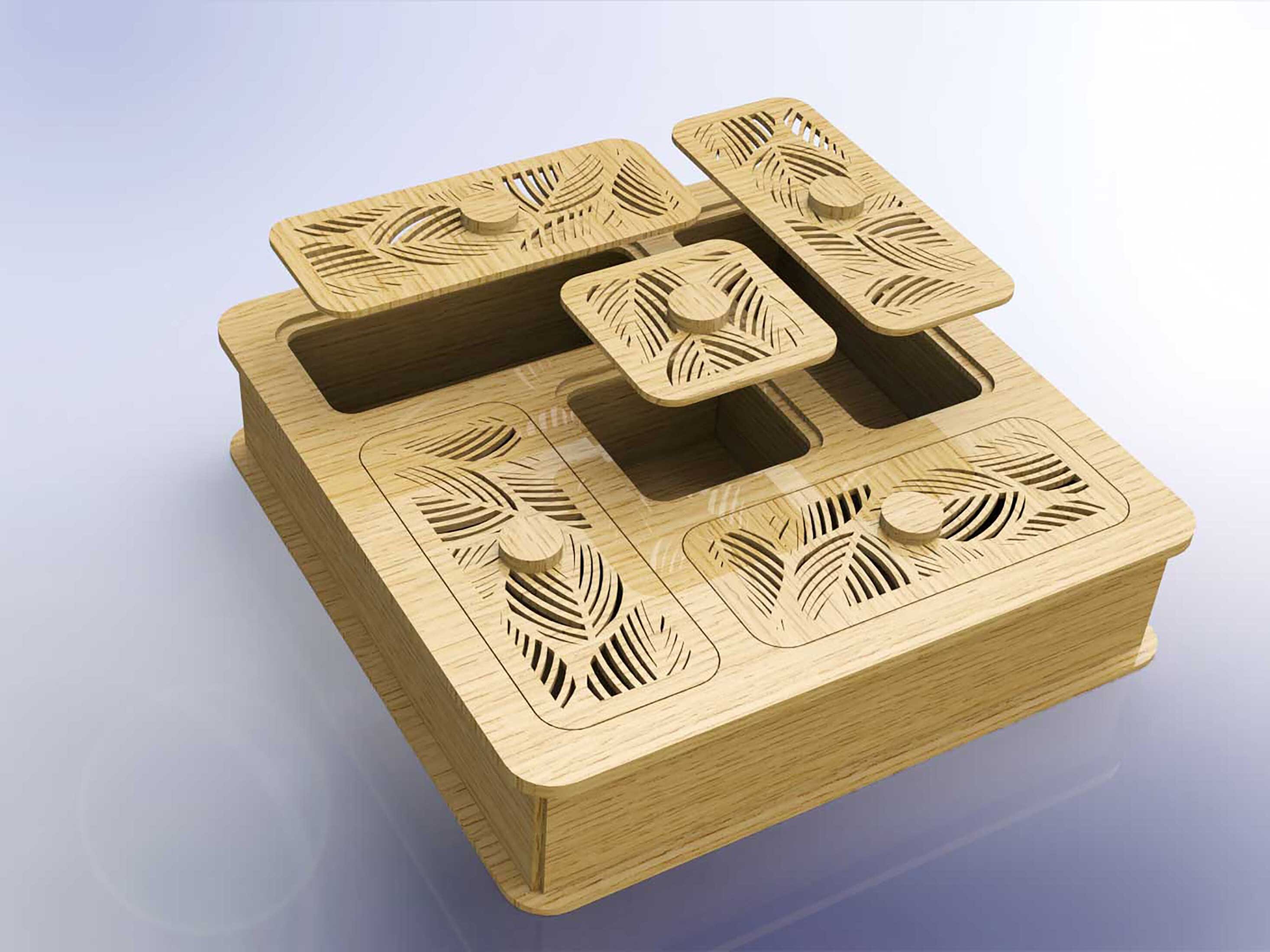 Laser Cut Tea Box Svg File Tea Box Vector Laser Template Box - Etsy ...