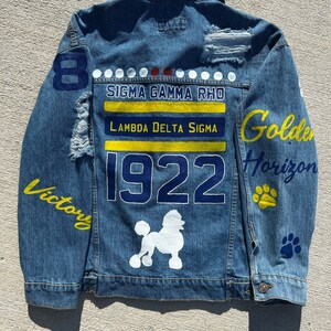 Sigma Gamma Rho Inspired Jean Jacket