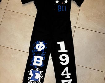 Custom D9 Coveralls | Personalized D9 Fraternity and Sorority Dickie-Style Jumpsuits | Greek Apparel