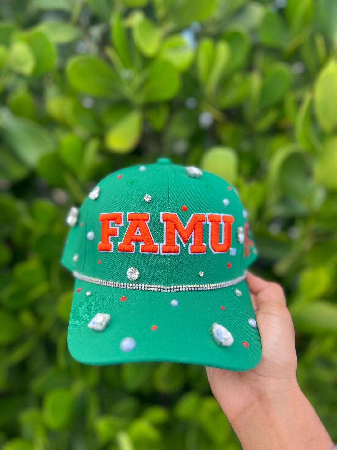 Custom FAMU Rhinestone Hat - Etsy