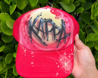Kappa Alpha Psi Inspired Airbrush Trucker Hat