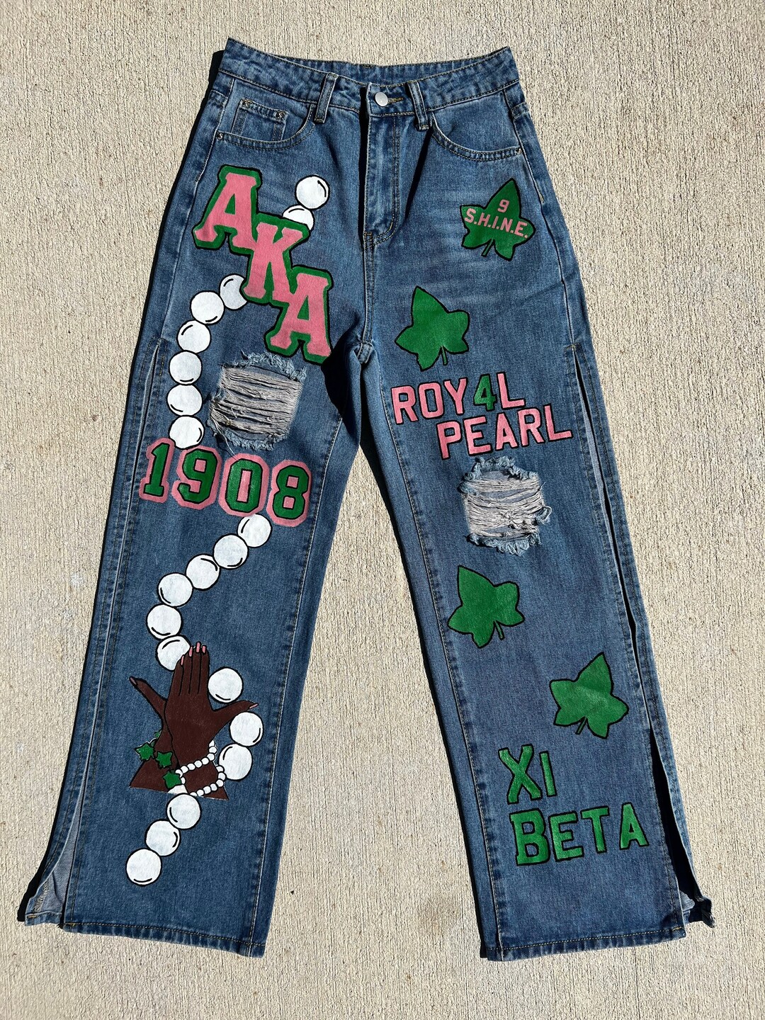 オーラリー ハードツイストデニム HAND PAINTED PANTS 25 AURALEE オーラリー ツイストデニムハンドペイントパンツ - メルカリ