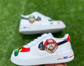 Super Mario Bros Custom Air Force 1s