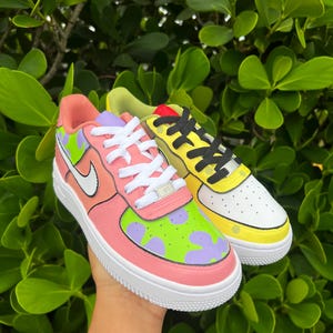 spongebob black air forces