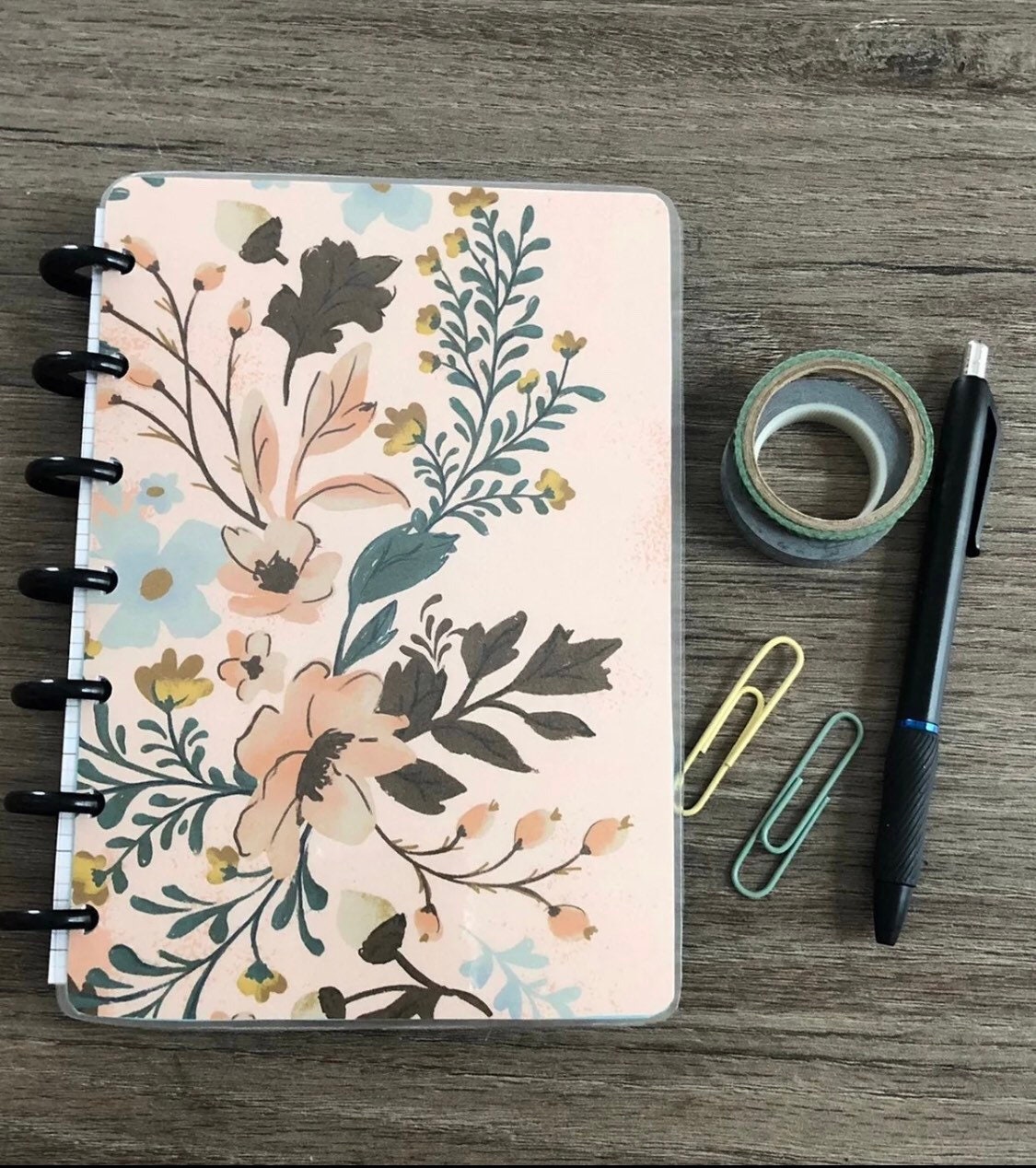 Floral Happy Planner Mini Cover Etsy
