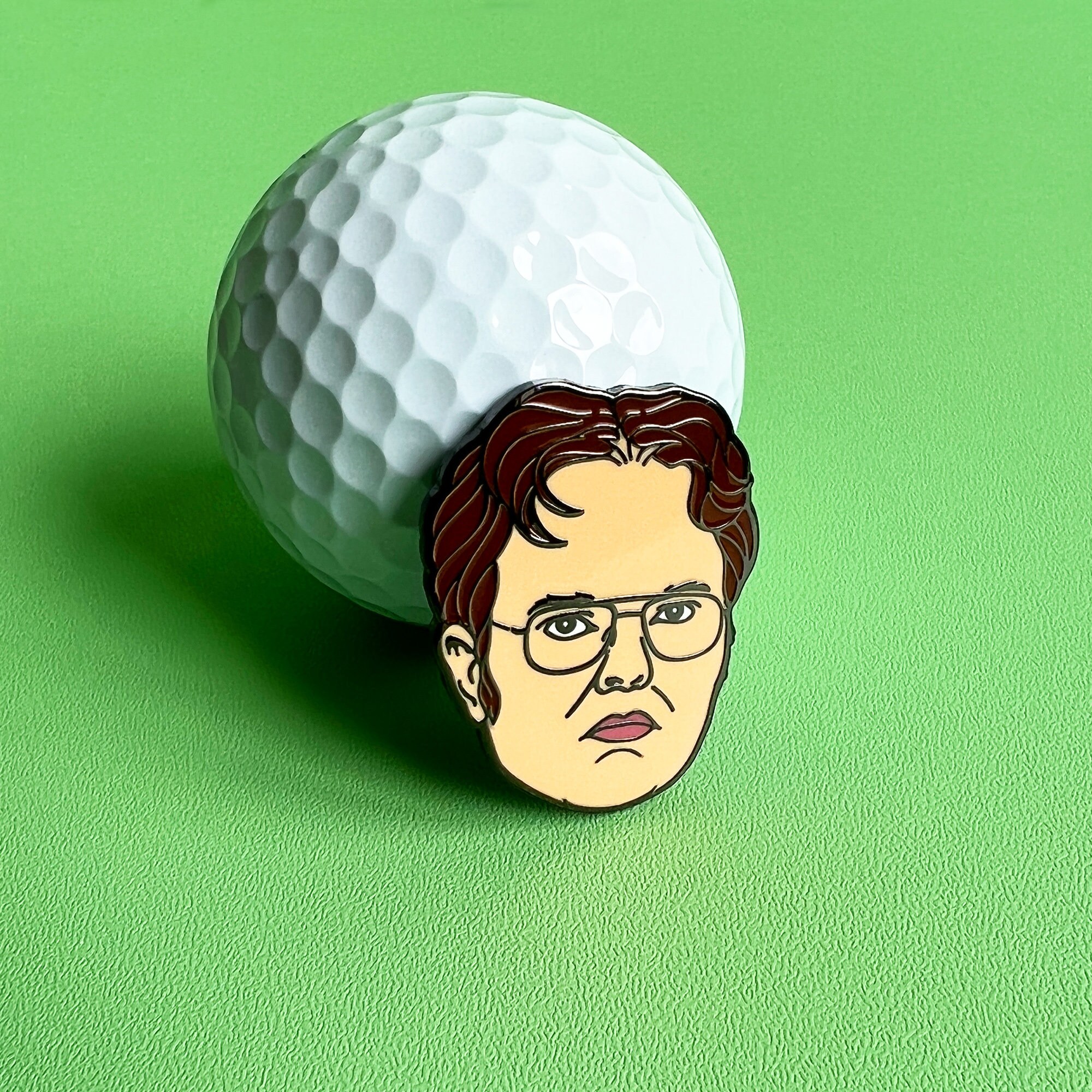 Dwight the Office Golf Ball Marker Golf Gifts for Men Golf Etsy