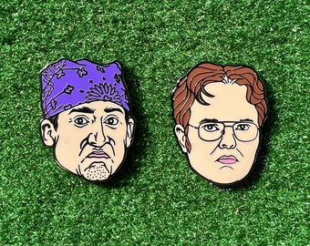 The Office Inspired Golf Ball Marker, Prison Mike & Dwight Schrute Golf Gift Birthday Gift Boyfriend Gift Dad Gift Husband Gift