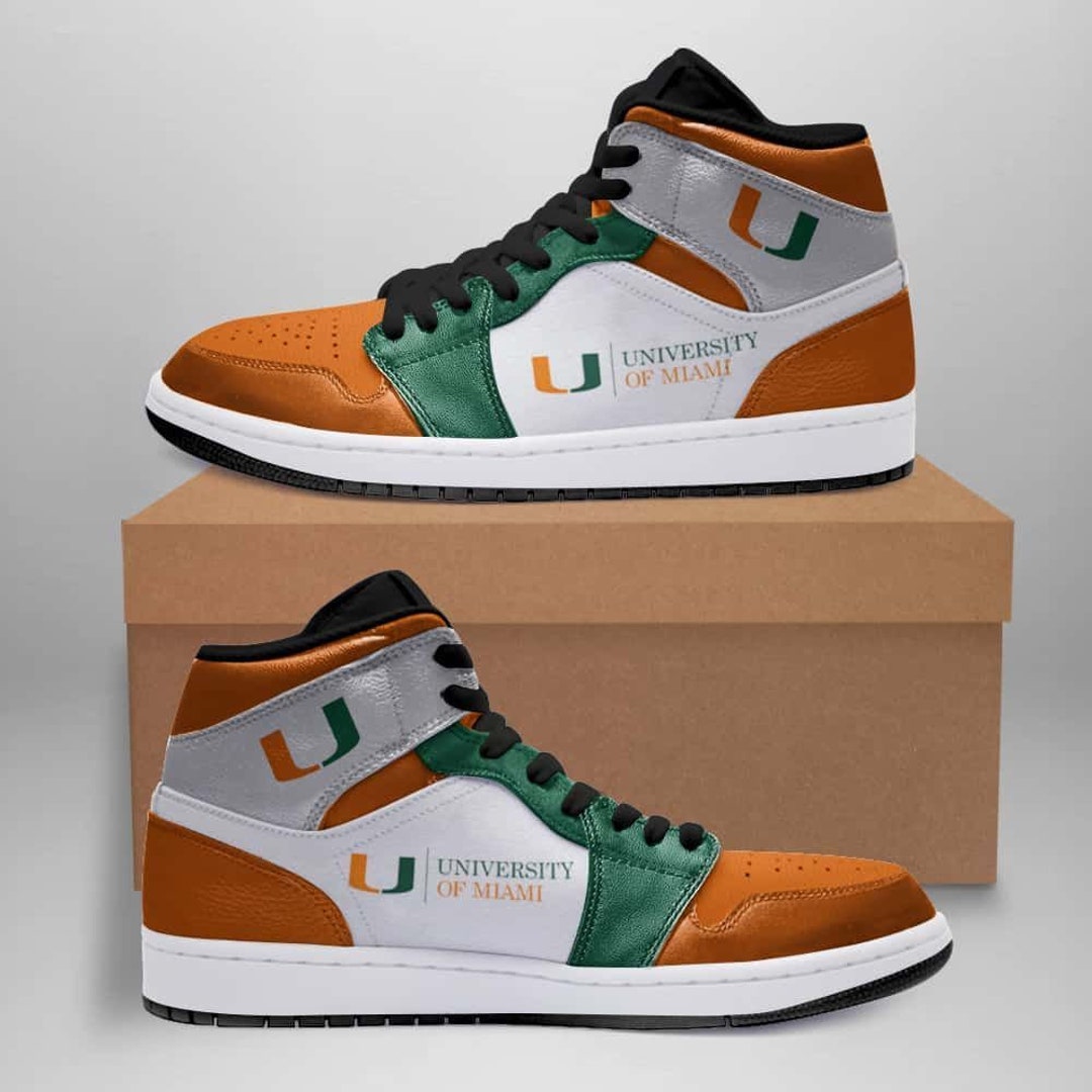 Miami Hurricanes American Football 03 Sport Custom Sneakers JDH1861 Etsy