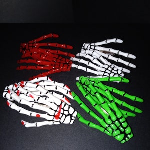 Skeleton Hand Hair Clips