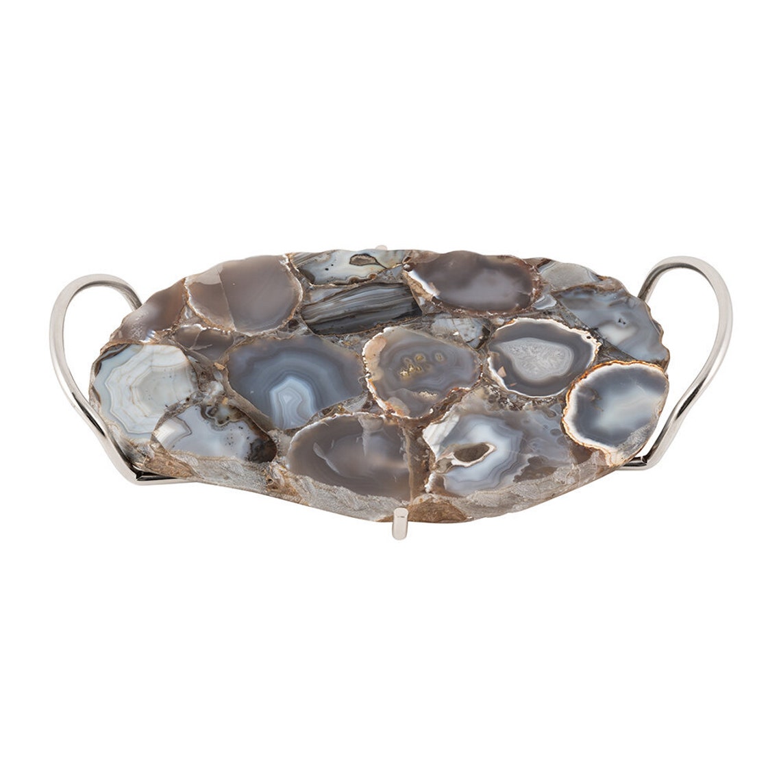 Dark Agate Tray with Handles 4H X 18W X Etsy