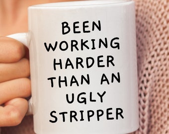 Bosses Gift For Men, Work Humor, Mug Coworker, Construction Worker, Funny Stripper Mugs For Work, Snarky Gifts For Her.