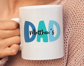 Personalized Dad Mug, Father's Day Mug, Birthday Gift For Dad, Custom Mug From Kid's, Father's Day Gift From Daughter, Daddy Girl Mug.