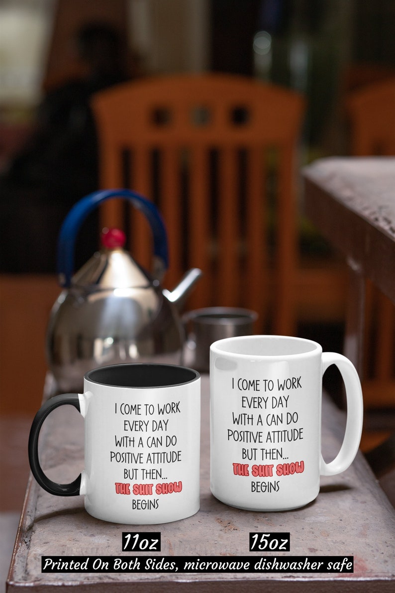 Supervisore dello spettacolo di merda, Giornata dei capi, Tazze per il capo, Tazza per colleghi con umorismo in ufficio, Divertenti tazze sarcastiche per il lavoro, Tazza regalo per colleghi. immagine 2
