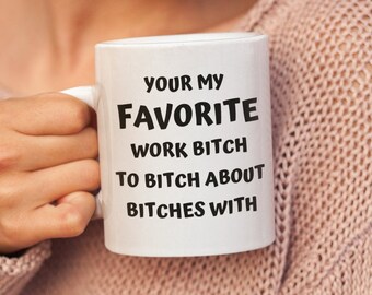 Funny Work Mug, Sarcastic Coworker Gag Gifts For Office ,Funny Mugs For Women, Novelty Mug For Work.