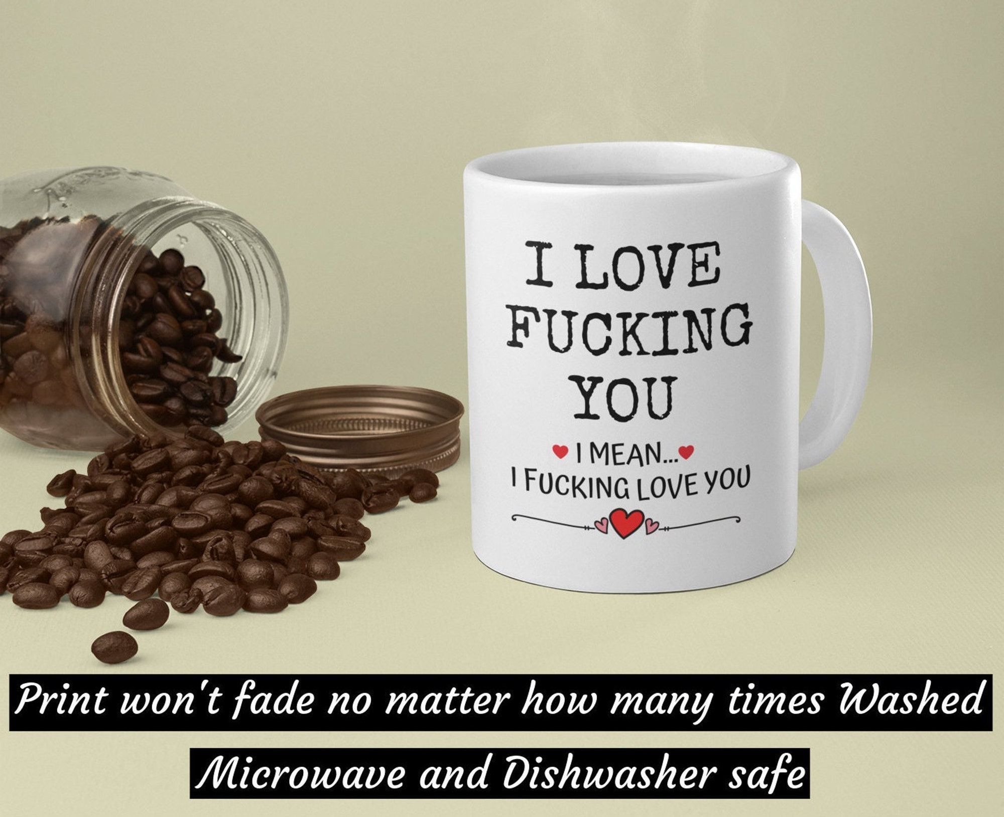 Discover Funny Valentine Mug, I Love Fucking You, Funny Wife Husband Boyfriend Mug