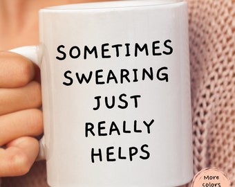 Snarky Becher, freche sarkastische Geschenke, lustige Coworker-Becher, Erwachsene Humor schwören Becher, Arbeit Bestie, Tassen Büro, Rude Gag-Geschenk.