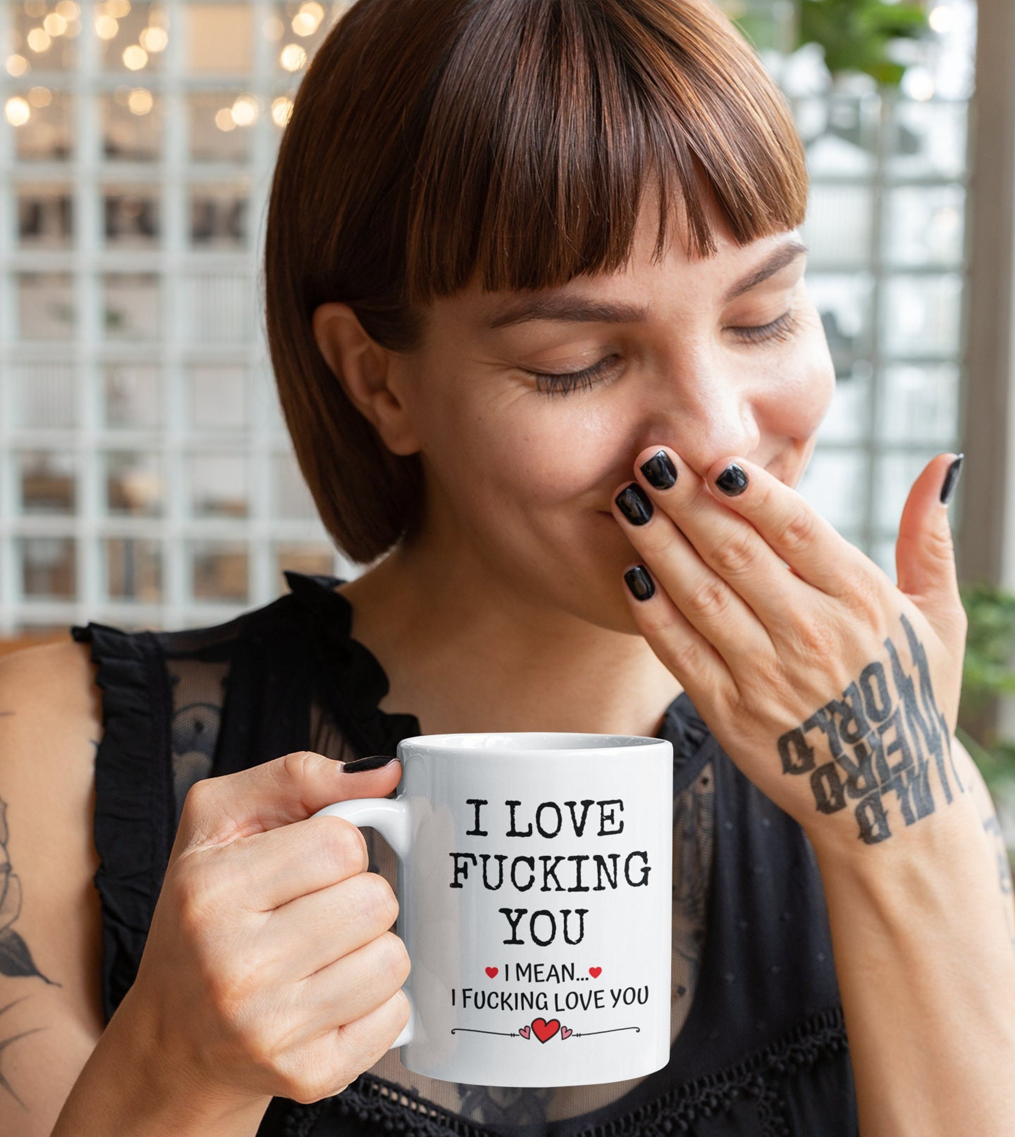 Discover Funny Valentine Mug, I Love Fucking You, Funny Wife Husband Boyfriend Mug