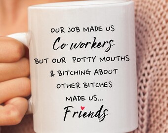 Coworker Gift, Funny Coworker Mug, Work Mug, Work Bestie, Gifts For Coworker, Funny Cute Mugs For Women.