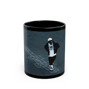 Kendrick Lamar Black Mug, Music Lover Coffee Cup, Rapper Fan Gift, Hip Hop Ceramic Tea Mug, Unique Musician Merch, 11oz, 15oz