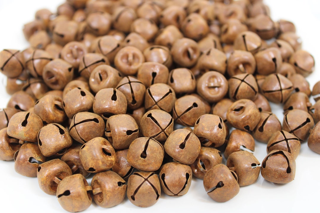 25 Rustic Jingle Bells , .5 Rusty Craft Bells, Etsy