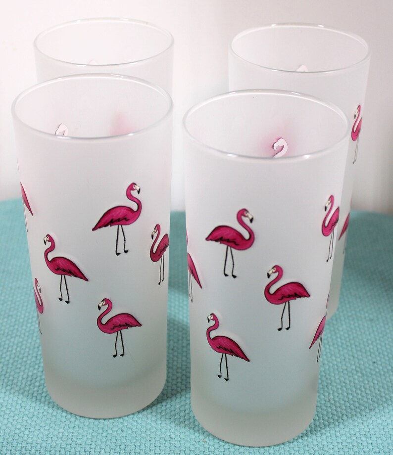 Flamingo Drinking Glasses Gifts for Her Flamingo Lovers - Etsy
