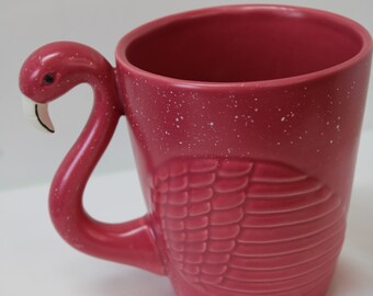 CafePress Pink Flamingo Hearts Ceramic Mug - 11 Oz, Dishwasher & Microwave Safe