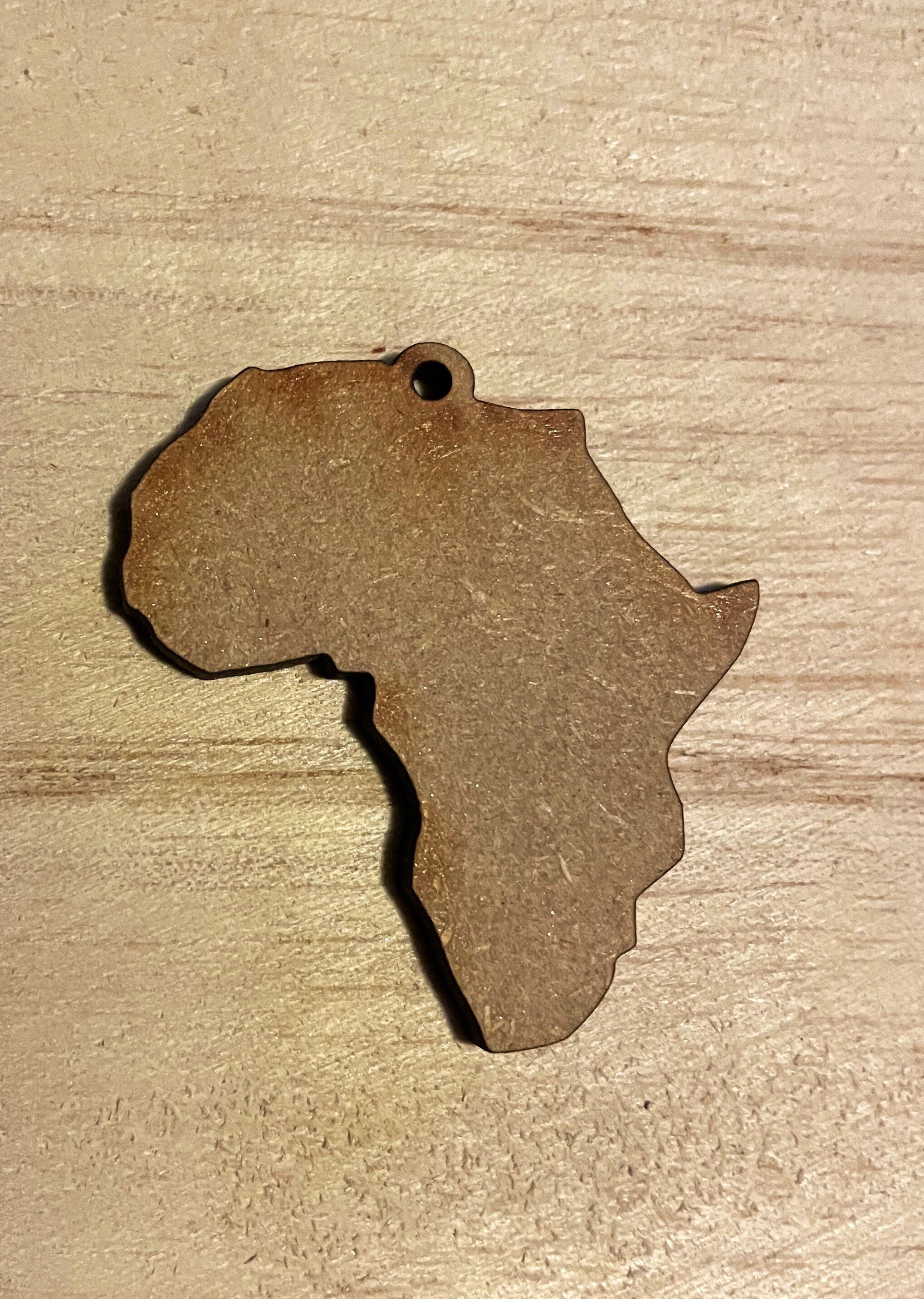10 MDF Africa Map Shape Blanks Etsy