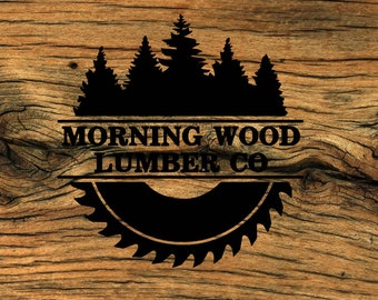 LookHUMAN Tazza 'Morning Wood Lumber Co' - Ceramica 425 Ml - Bianca - Idea Regalo Divertente