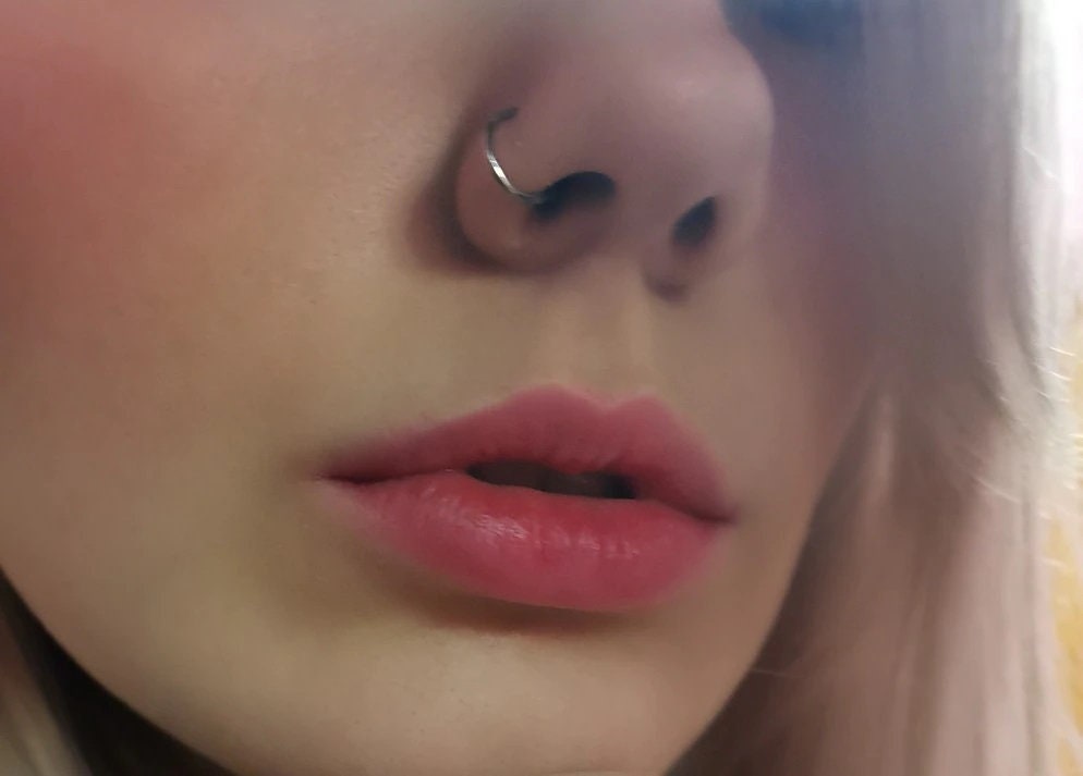 Minimalist Septum Ring, Fake Septum, Copper Nose Ring, No Piercing