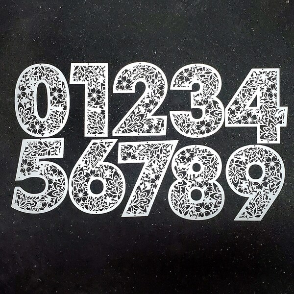 Victorian Number Etsy