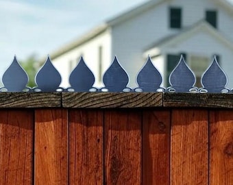 20 pack 48" long Side Mount Metal Security Fence Wall Spikes | Anti-Climb Fence Spikes | Home Security Burglary Deterrent Bulk Fence Topper