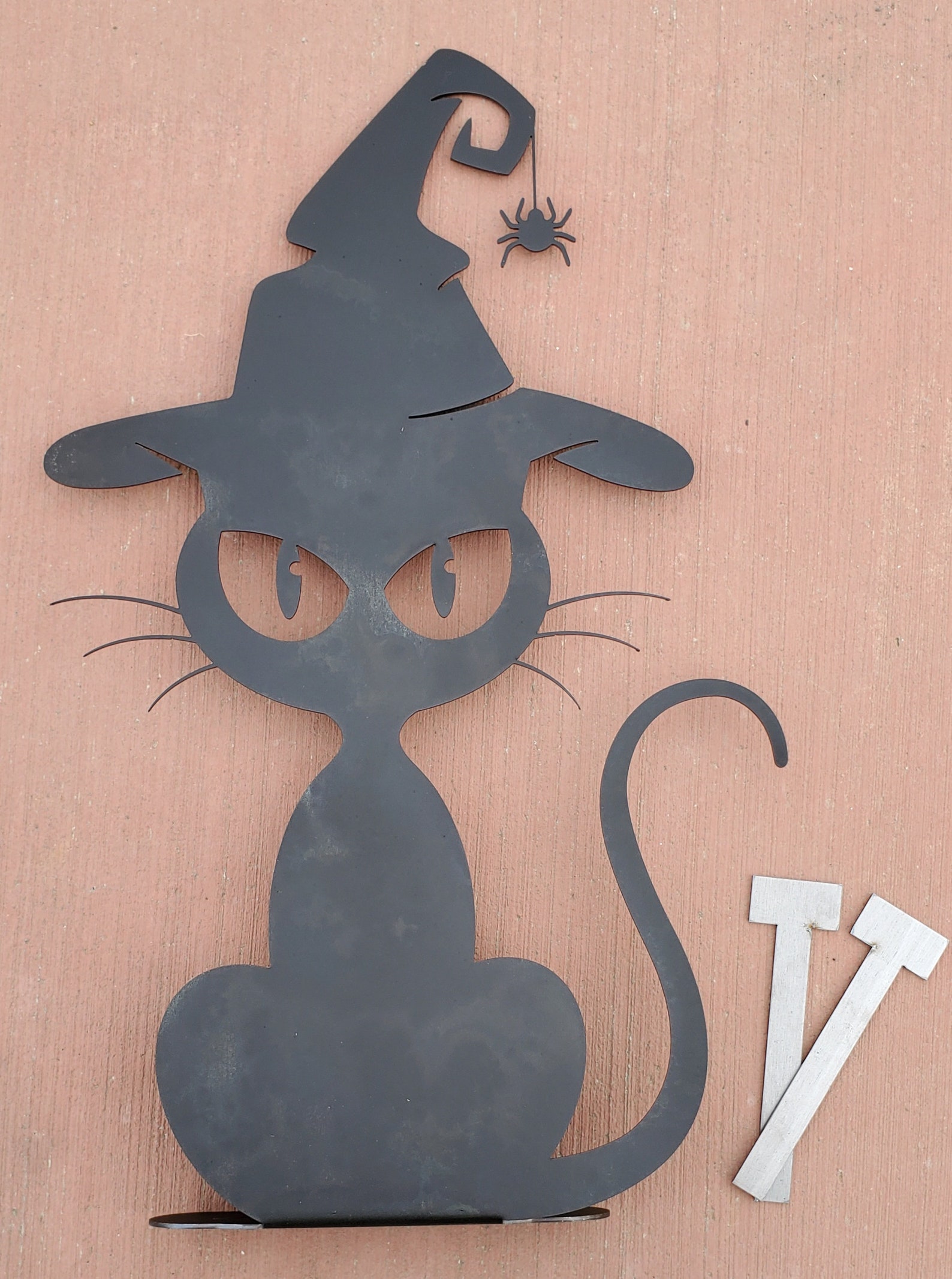 Black Cat Halloween Yard Art Halloween Yard Decor Etsy