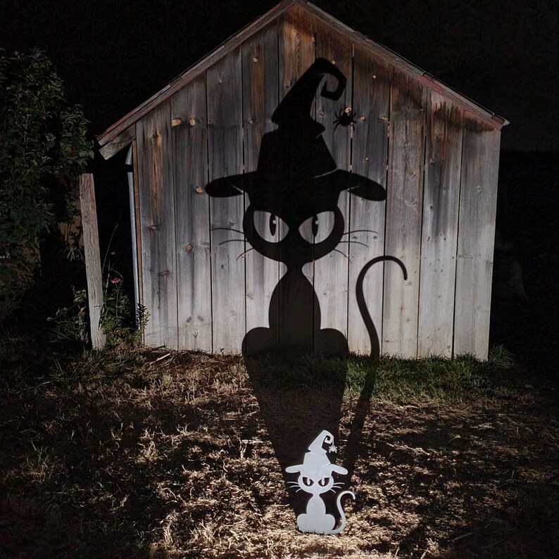 Black Cat Halloween Yard Art Halloween Yard Decor Etsy