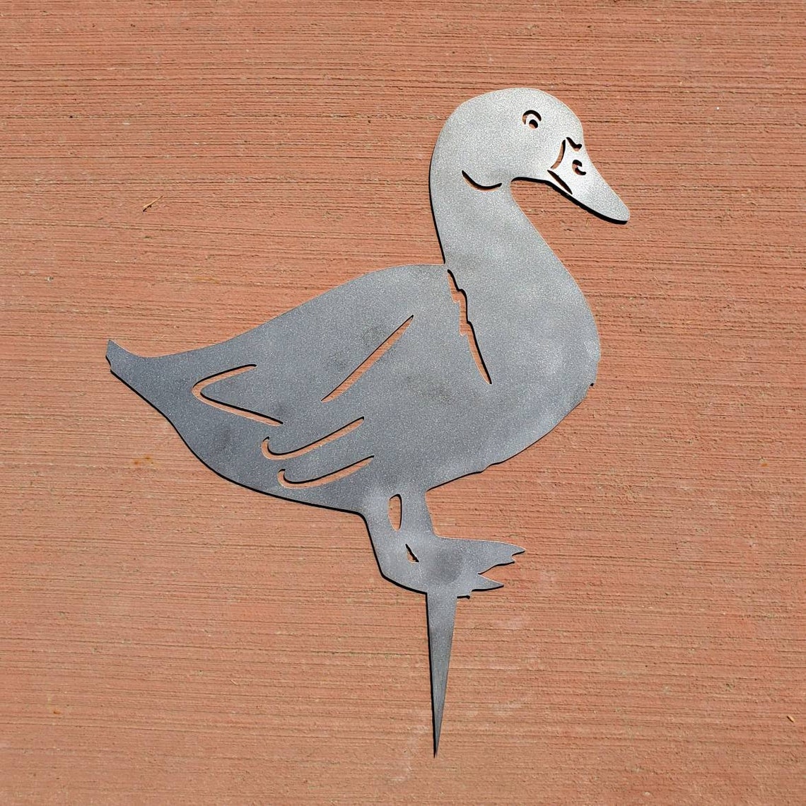 Metal Duck Yard Art/ Rusty Bird / Duck Garden Decor / Duck Etsy